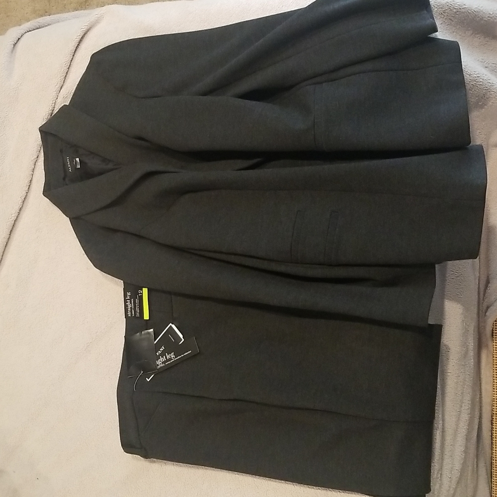 Alfani charcoal gray knit blazer
